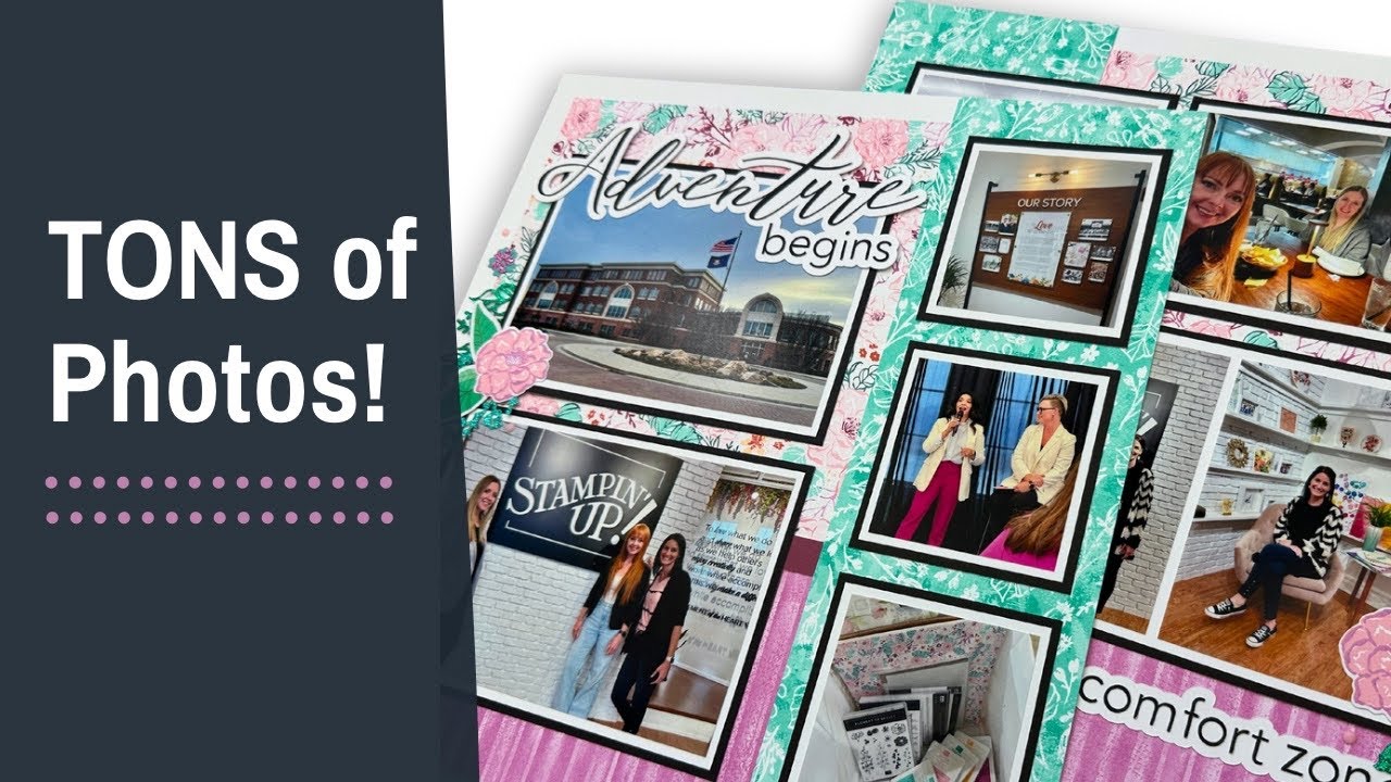 24 Photos on a Double Scrapbook Layout! | 12x12 Scrapbooking Idea