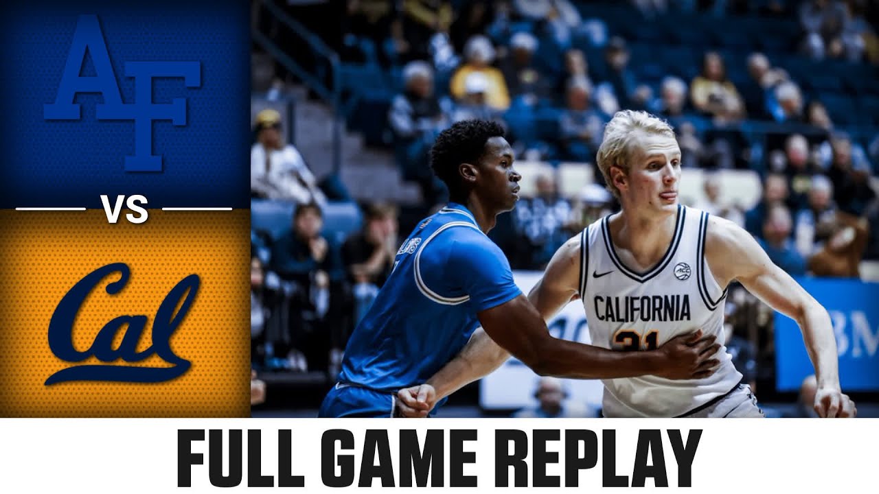 Air Force vs. Cal Full Game Replay | 2024-25 ACC Men's Basketball