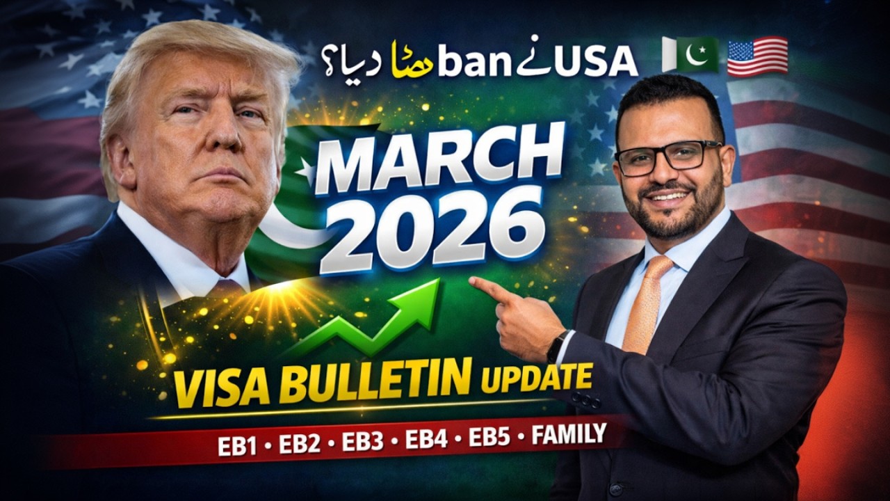 Good News for Pakistan! March 2026 Visa Bulletin - EB1, EB2, EB3, EB4, EB5 & All Family Categories