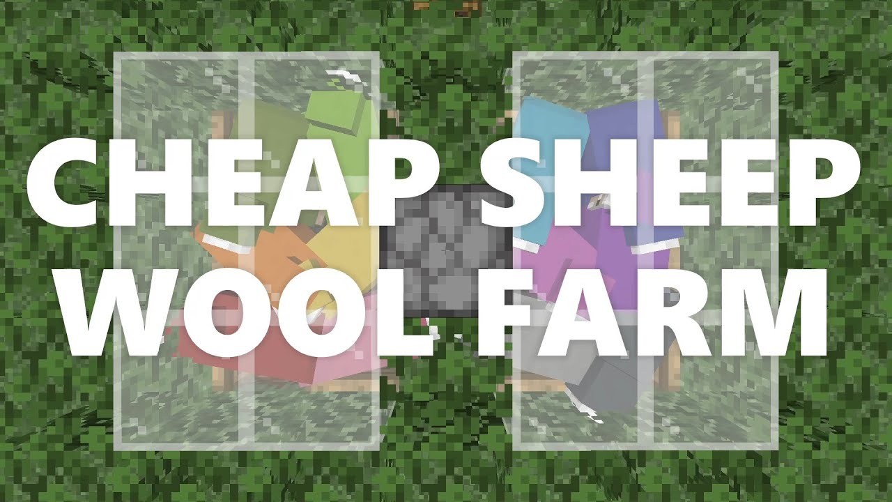 Minecraft Elegance: Cheap Sheep Wool Farm (Java 1.16.4+)
