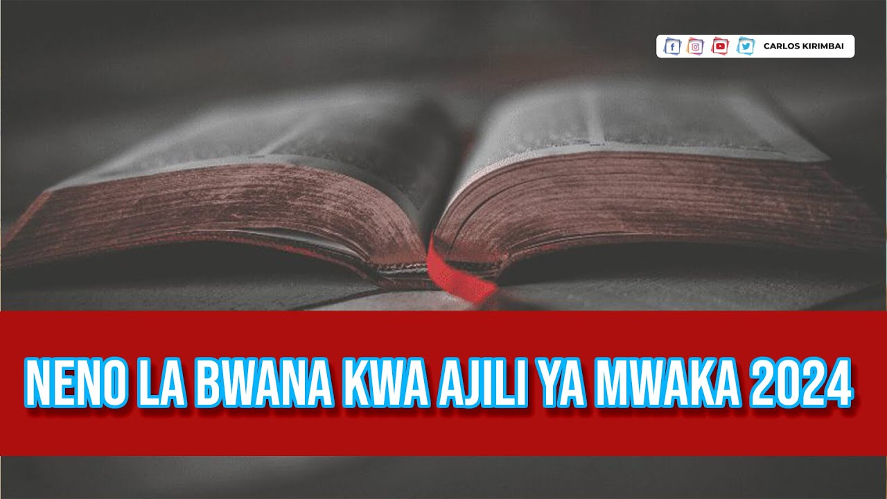LIVE: SOMO: NENO LA BWANA KWA AJILI YA MWAKA 2024