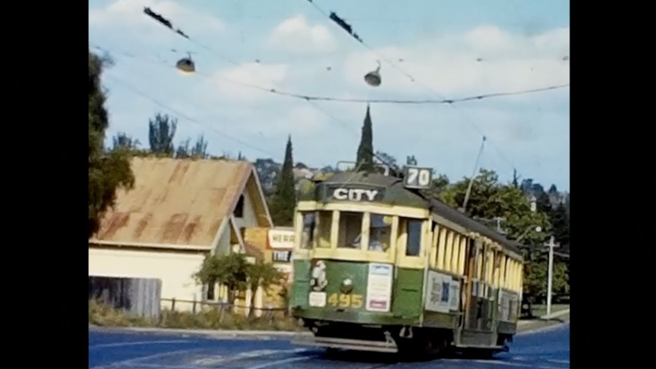 Melbourne Trams 1965 - 1983. Silent Movie Digital Remake.