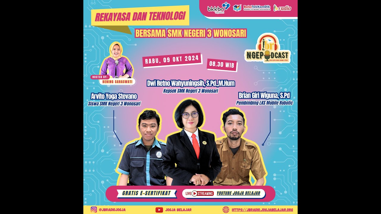 NGEPODCAST | REKAYASA TEKNOLOGI BERSAMA SMK NEGERI 3 WONOSARI