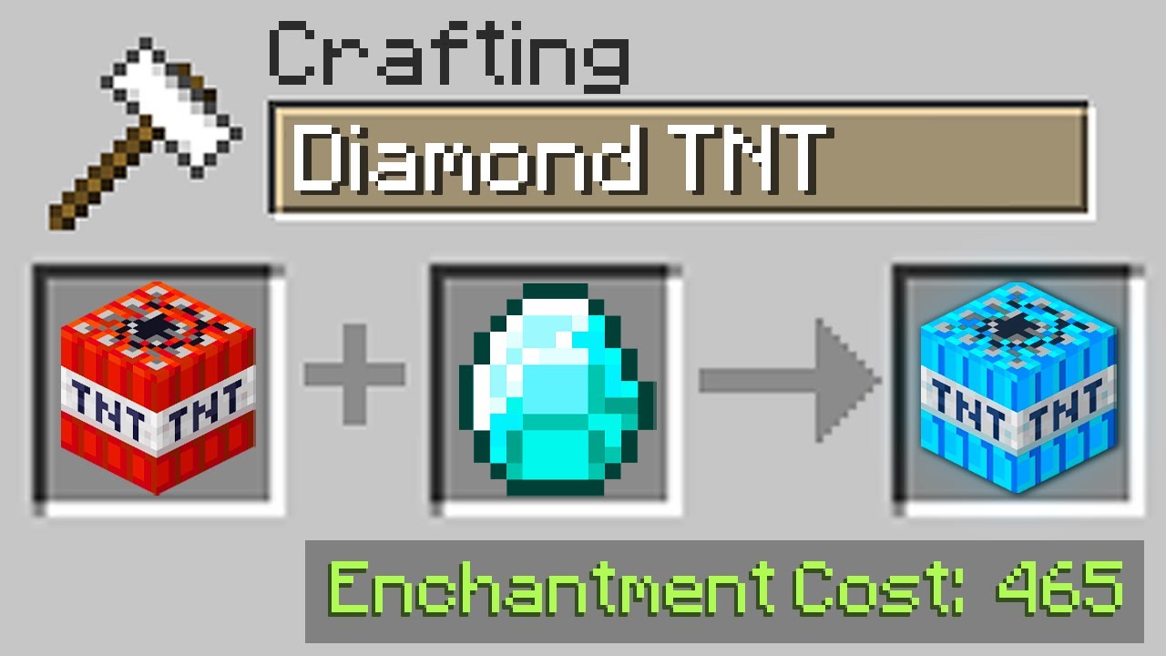 Minecraft UHC but you can craft TNT with any item in the game...