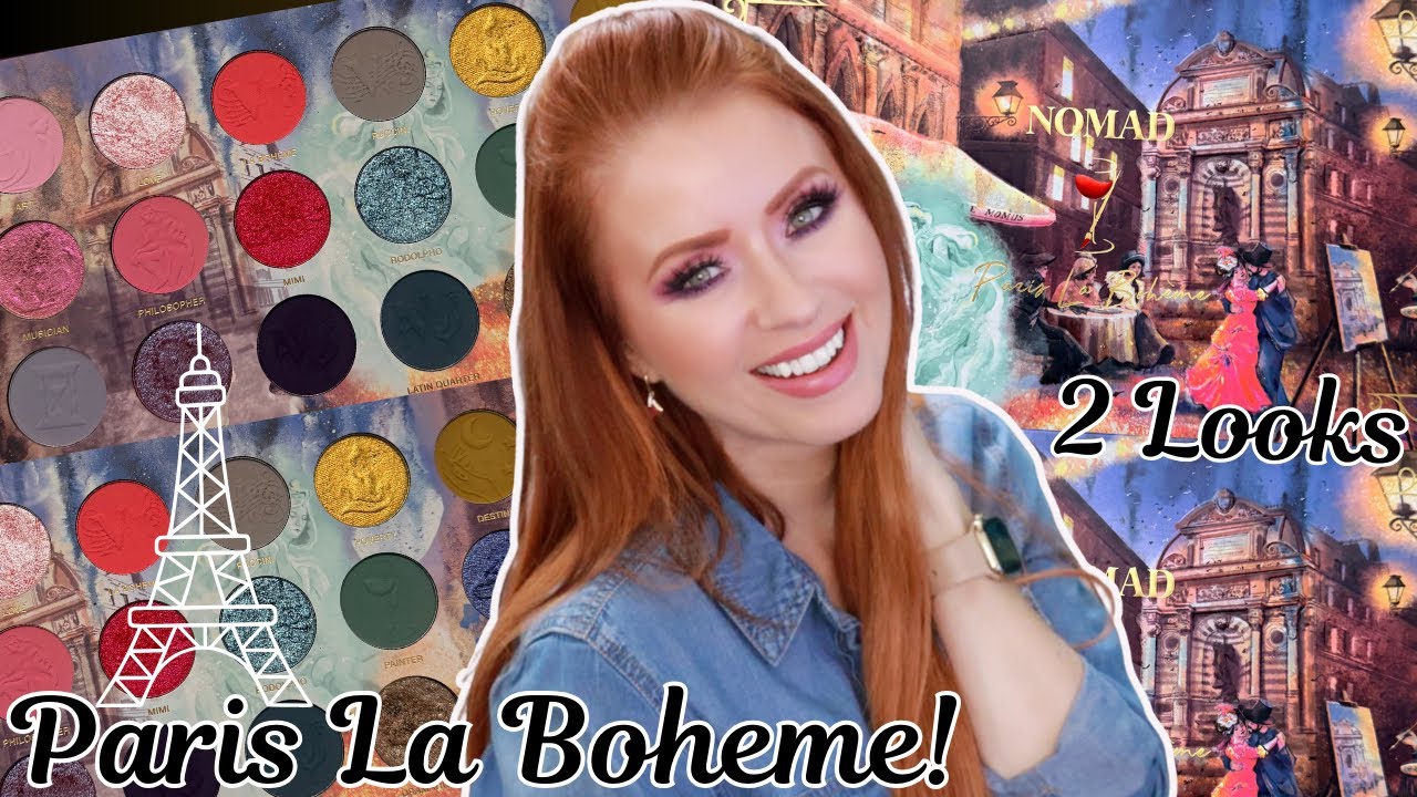 Обзор новой палетки теней NOMAD COSMETICS PARIS LA BOHEME + 2 образа