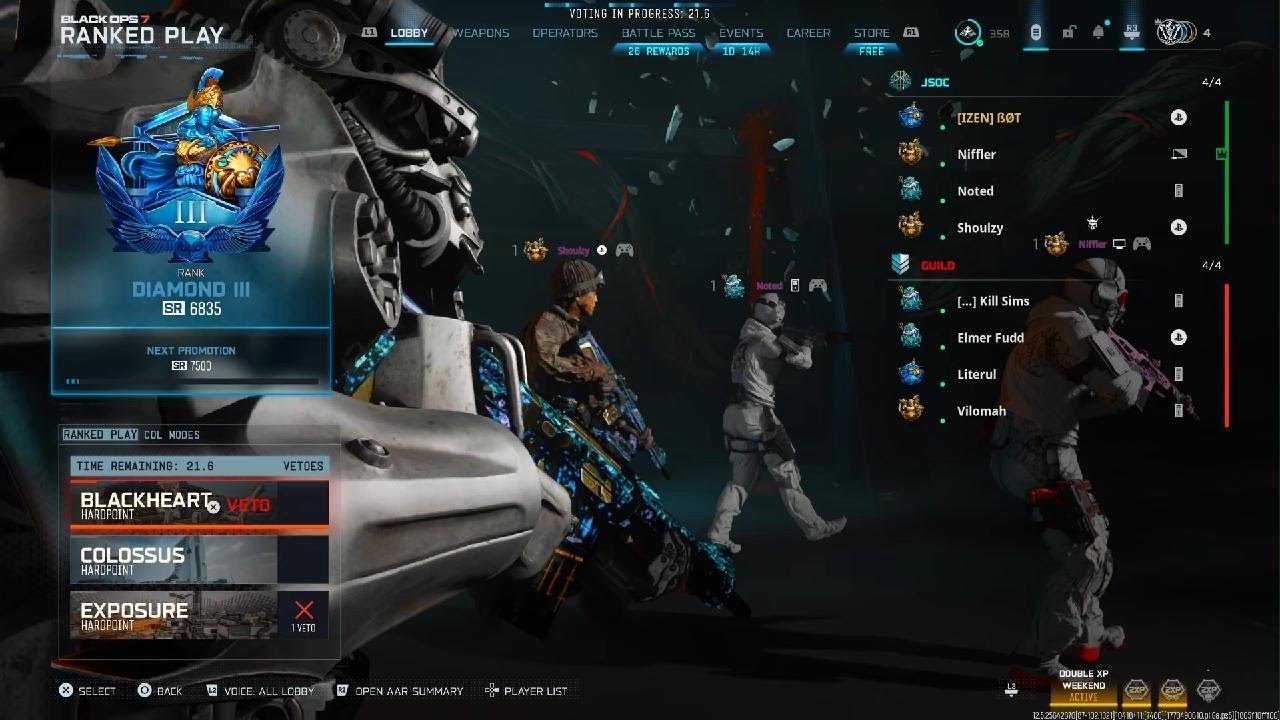 Call of Duty bo7 Ranked play hard point