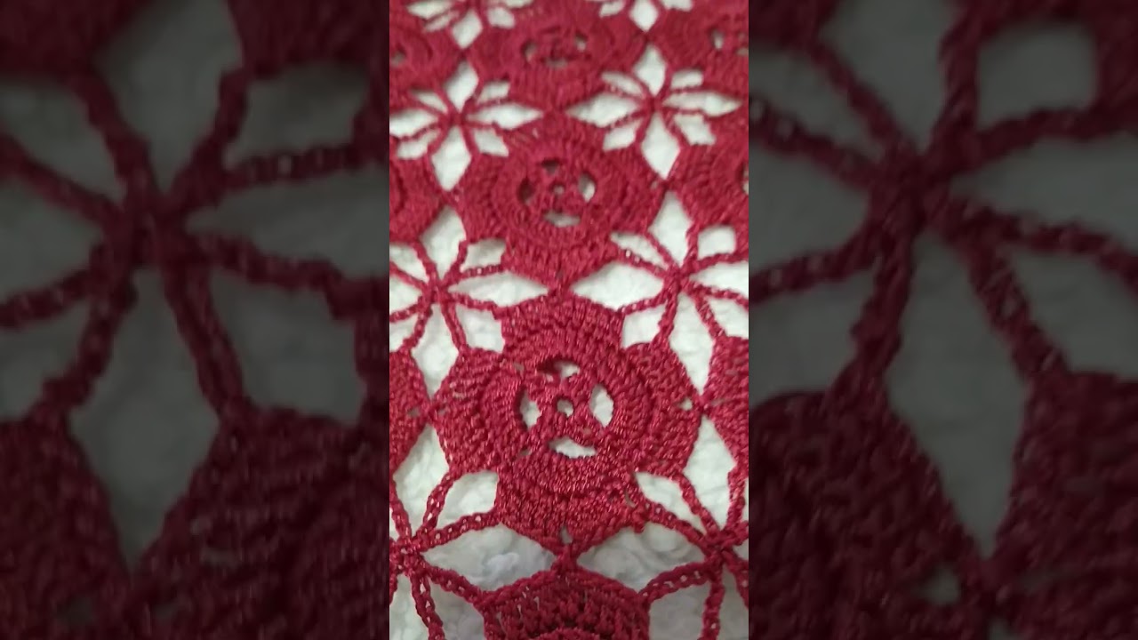Tejido a crochet de flores peque&ntilde;as cuadradas #crochet #florcrochet #tejido #tejidoacrochet