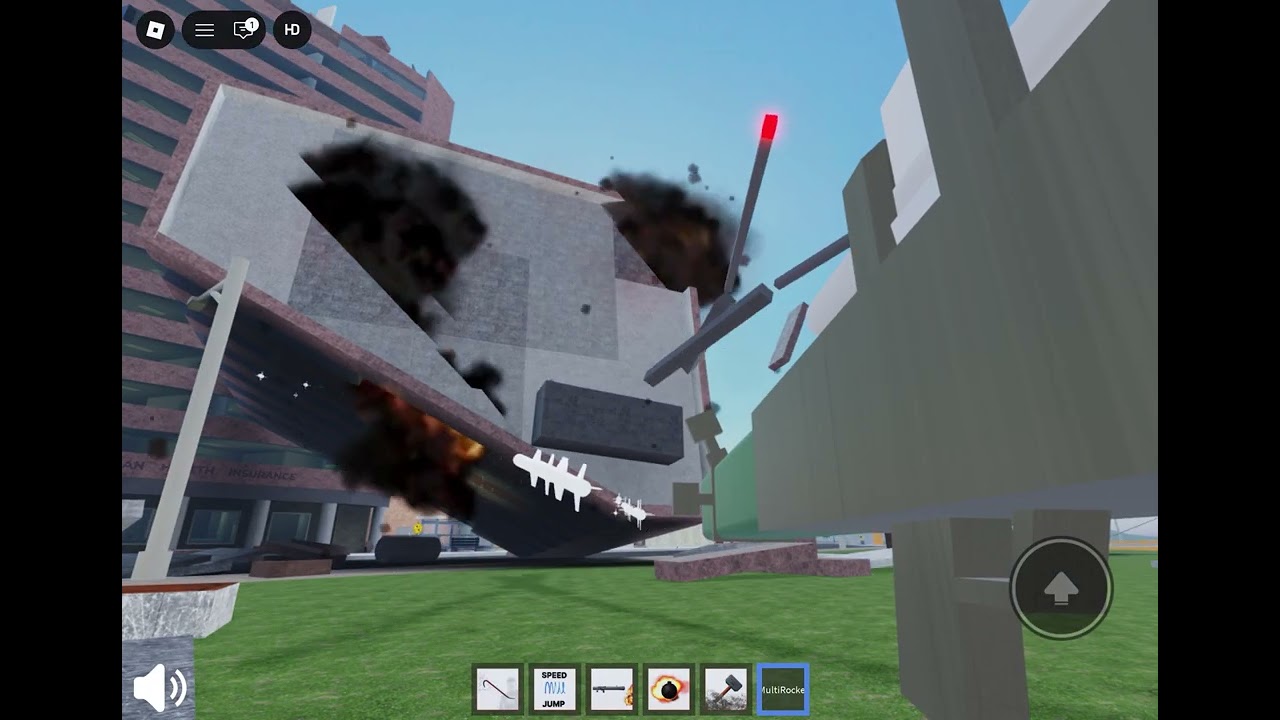 day 1 of exploding things in my childhood game