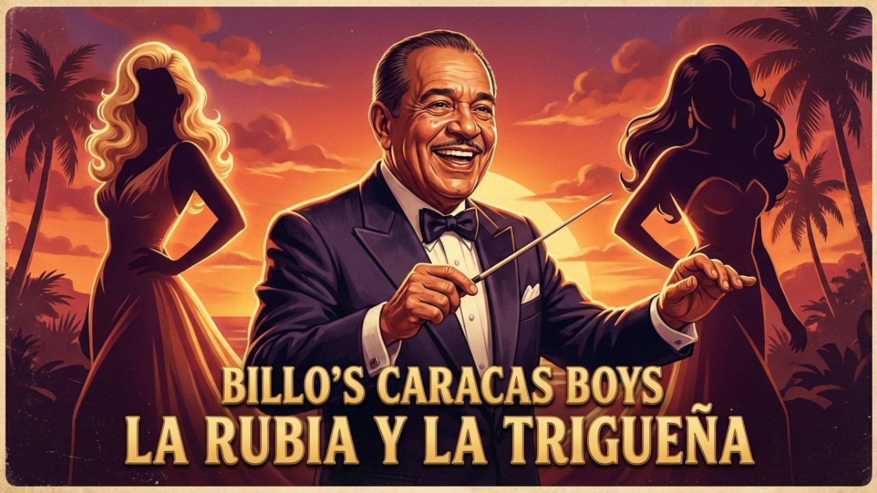 La Rubia y la Trigueña – Billo's Caracas Boys | Música Tropical Venezolana (Lyric Video Oficial)