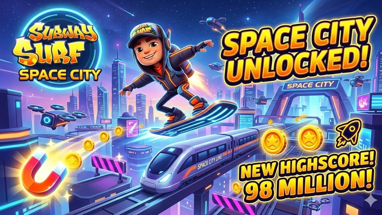 Subway Surf live! Crazy Run 🏃‍♀️  Epic Hoverboard 😎