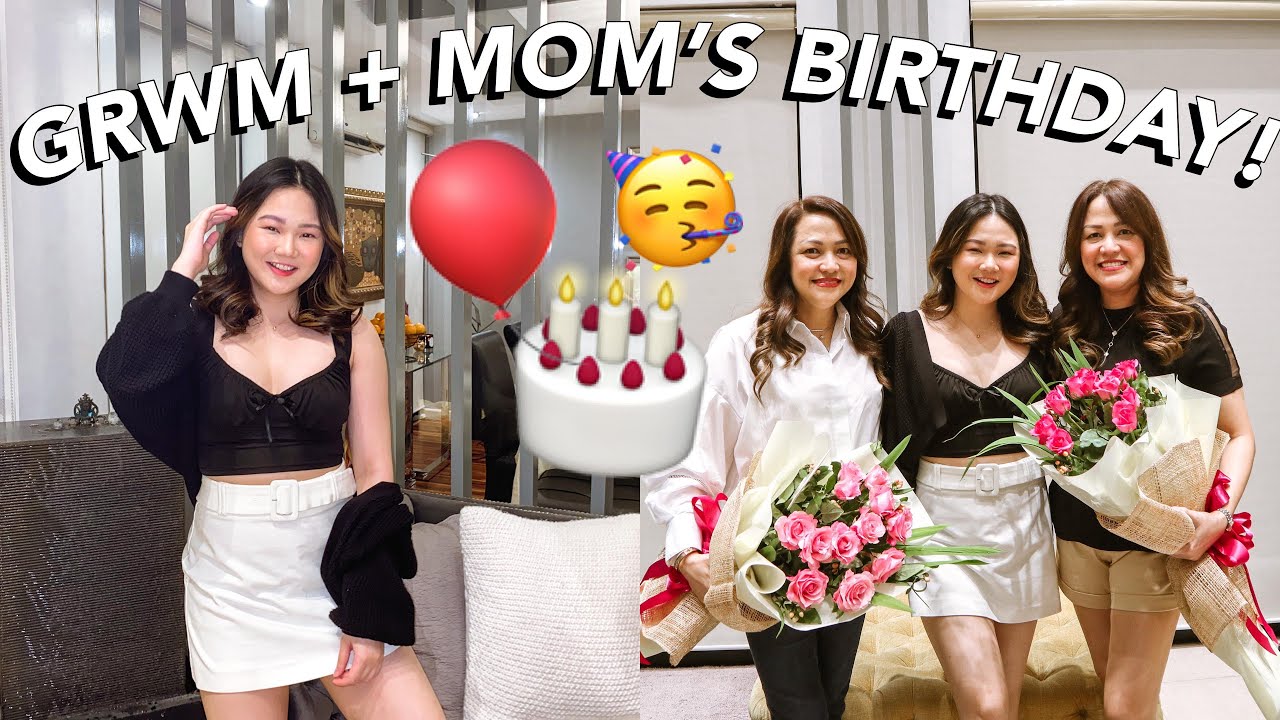 GRWM + MOM'S BIRTHDAY! | ASHLEY SANDRINE