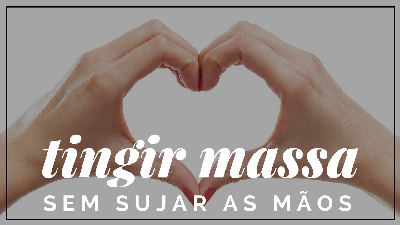 COMO TINGIR MASSA DE BISCUIT SEM SUJAR AS M&Atilde;OS - Com TINTA &Oacute;LEO