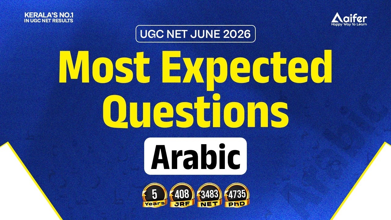 UGC NET 2026 | MOST EXPECTED QUESTIONS IN ARABIC