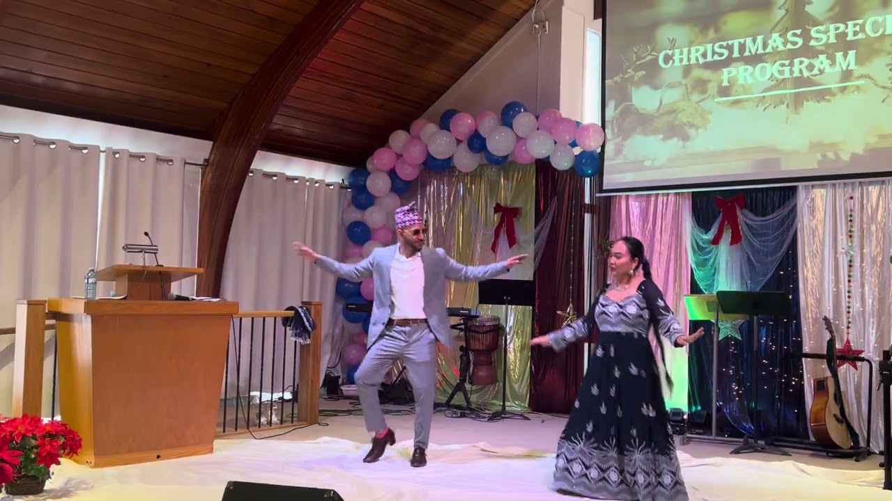 2025 Christmas Program dance by Mon Maya Rai & Binod Tirwa