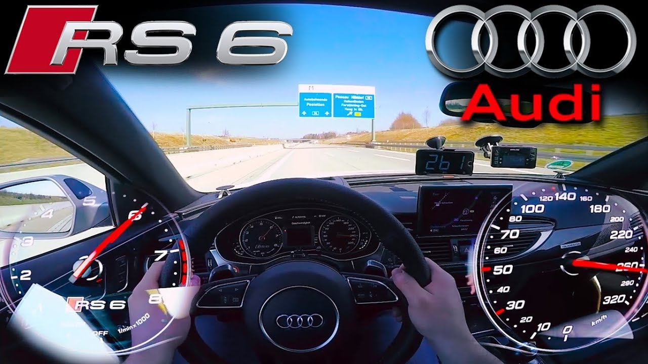 FAST! RS6 Performance (0-265 km/h) POV- Acceleration TEST✔