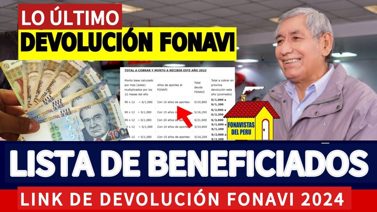 URGENTE FONAVI 2024: LISTA DE BENEFICIARIOS QUE PUEDEN COBRAR  [FONAVISTA5 ONP]