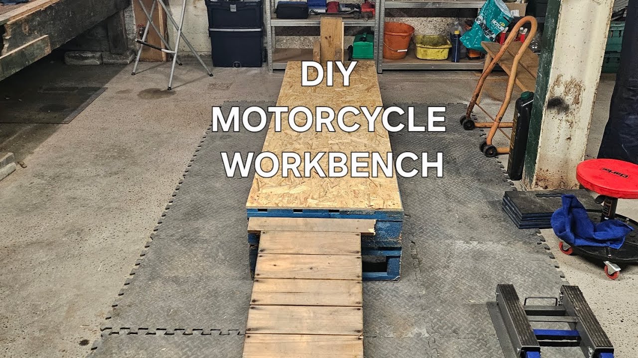 The Workshop Ep1: DIY motorcycle pallet workbench.