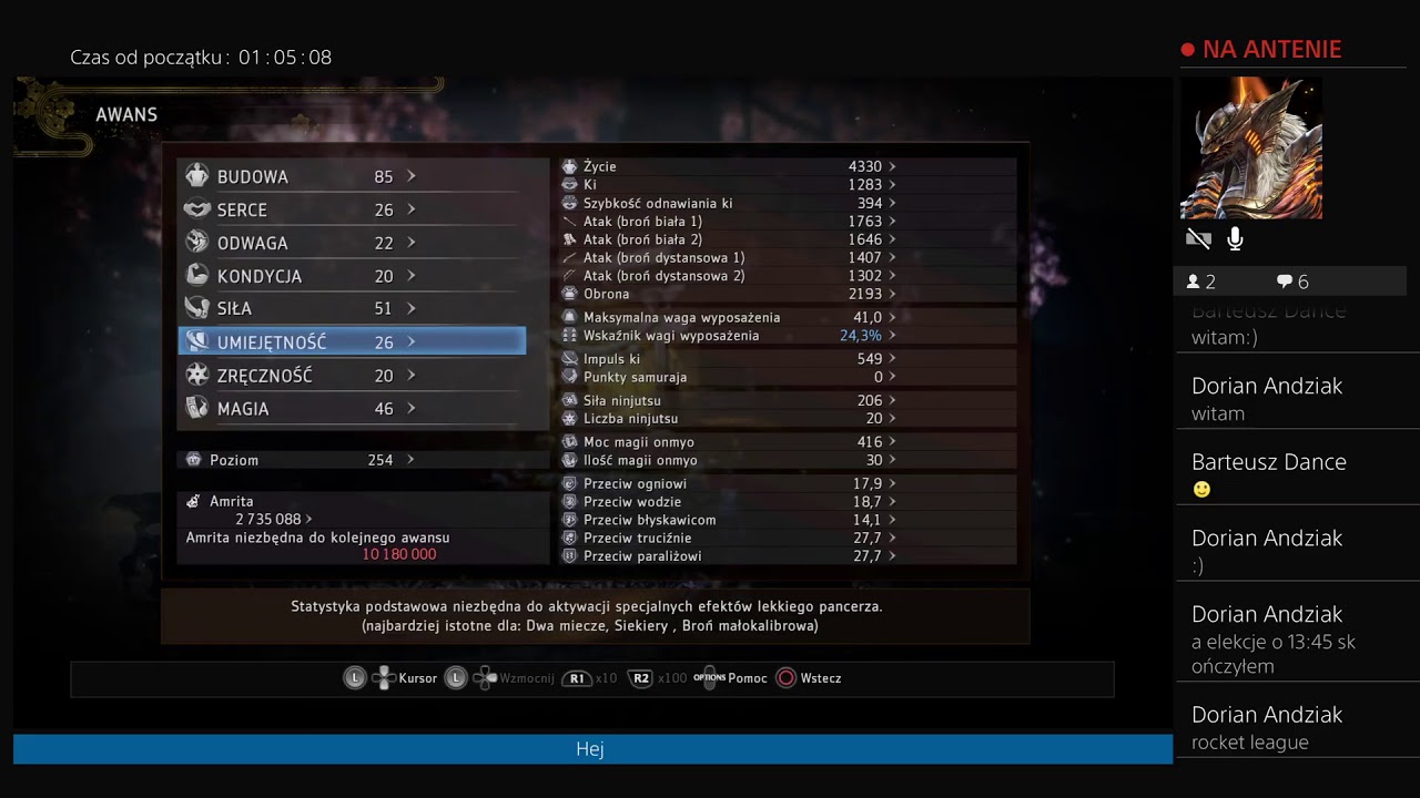 Nioh 2 jak zacząć grę kr&oacute;tki poradnik cz.1 :-) ps4 pro - subik wskazany