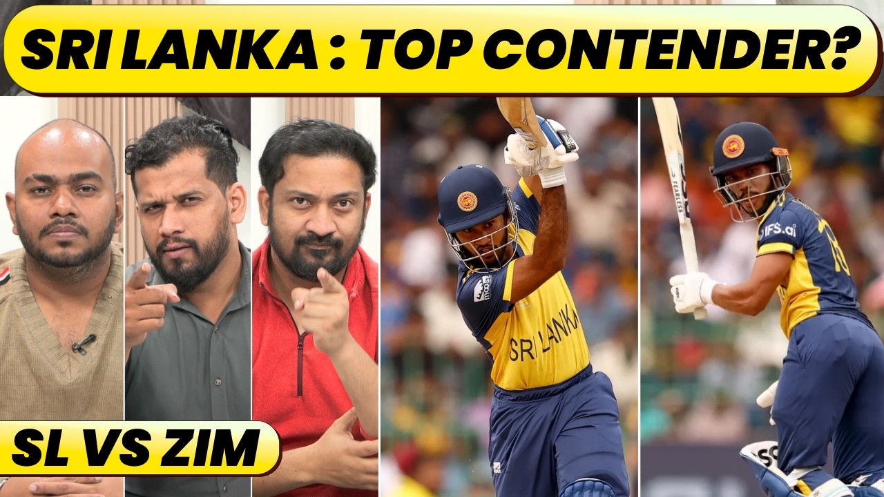 🔴SL vs Zim : Nissanka, Rathnayake power hosts past 170, Can Zim stun SL?