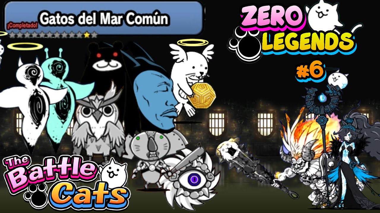 LOS ENEMIGOS MAS DIFICILES | CAPITULO 6 | ZERO LEGENDS | GATOS DEL MAR COMUN | THE BATTLE CATS
