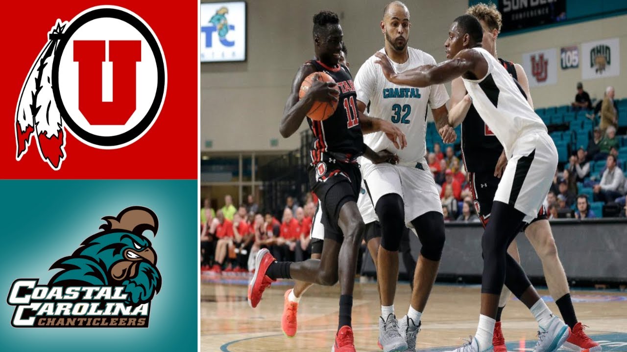 Utah vs Coastal Carolina 2019 College Basketball Highlights | 11/21/2019