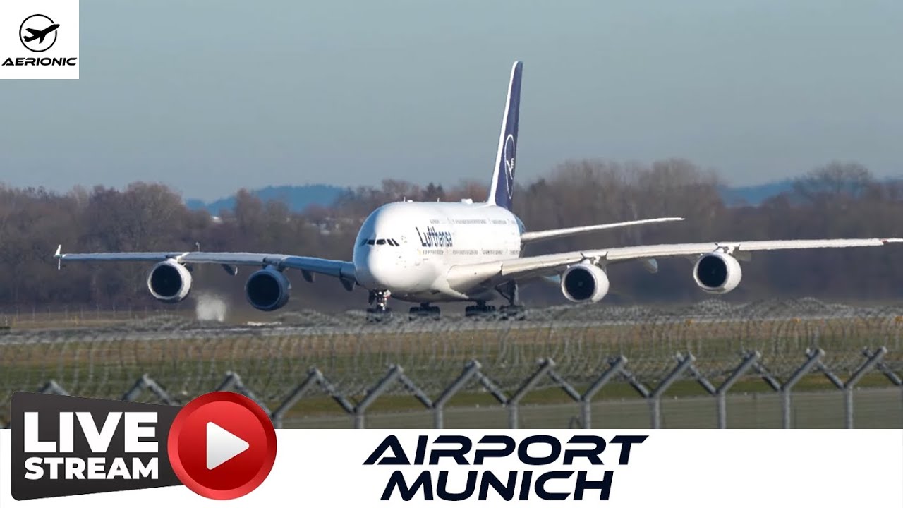 ✈️ LIVE 4K Munich Airport (MUC) &mdash; Friday: -4&deg;C Cold & Cloudy Plane Spotting | 28 Nov 2025