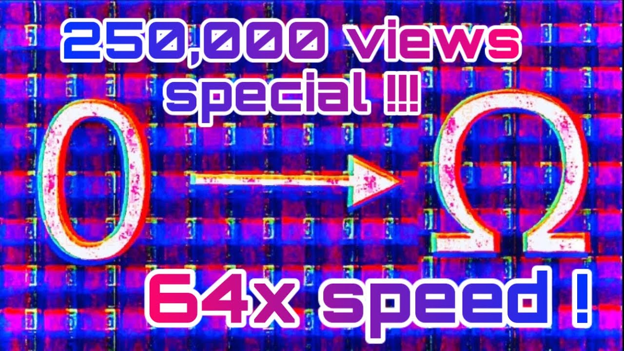 Numbers 0 to Absolute Infinity, but it&rsquo;s 64x faster ! (1/4M views special !)