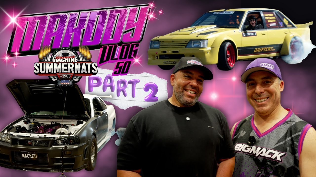 Vlog 50: Summernats Part 2! Macked Hits The Dyno and Rosie Goes Drifting!