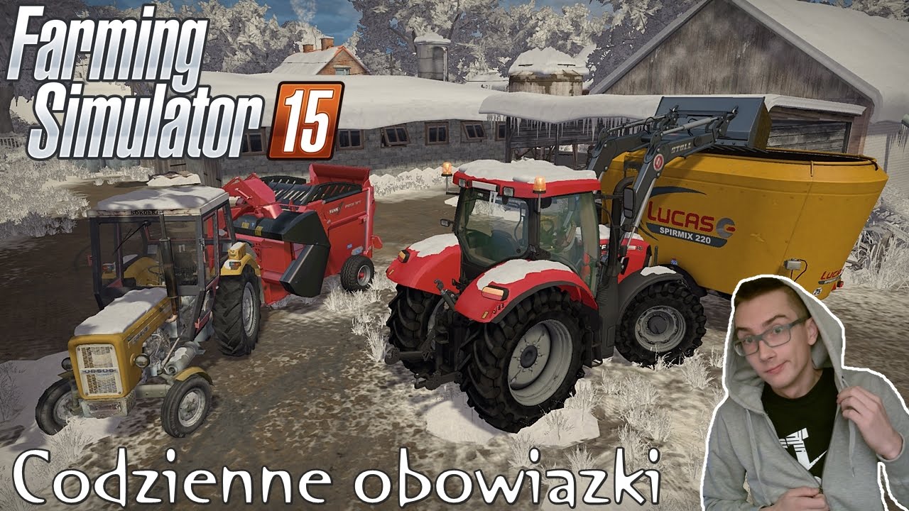 Codzienne obowiązki na gospodarstwie Zima 2016 na Typowa Polska Wieś v3 #5☆ FS15 MP ㋡  MafiaSolec