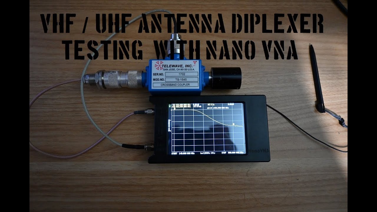 Ham radio VHF/UHF antenna diplexer testing with the NanoVNA - Telewave TS-1545