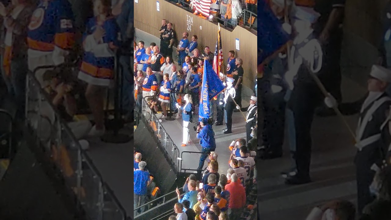 In the Bldg while Fans Sing National Anthem w Nicole Raviv    Volume All the way up !