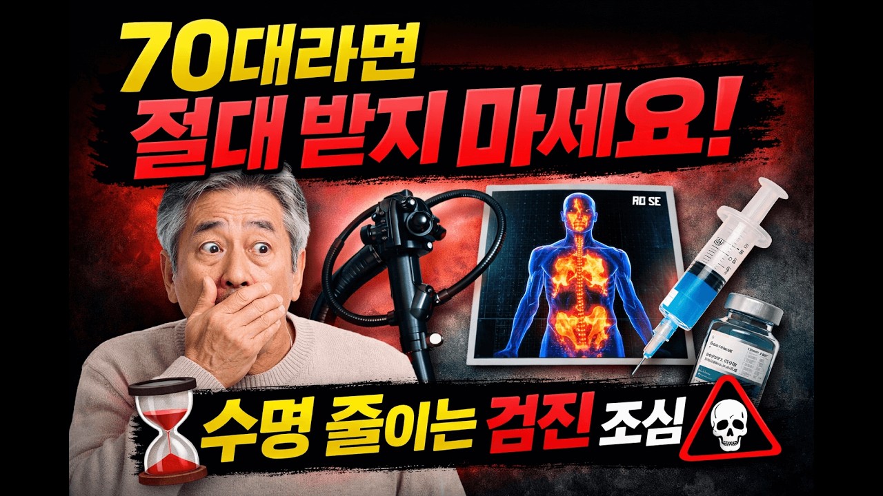 70대가 절대 받아선 안 되는 건강검진 5가지 — 받으면 오히려 수명 줄어듭니다