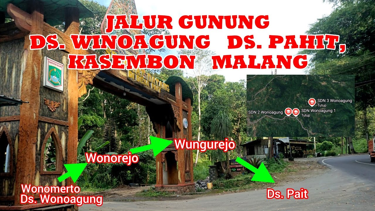 BIKIN KAPOK! JALAN GUNUNG DS. WONOAGUNG - DS. PAHIT, KASEMBON MALANG. 