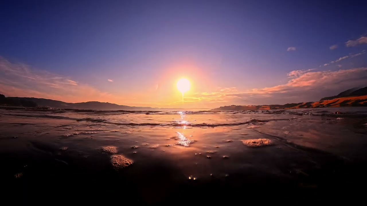 Sunset Over the Fjord and Open Beach &mdash; Nordic Evening Ambience | Trondheimsfjorden 4K (Part 2)