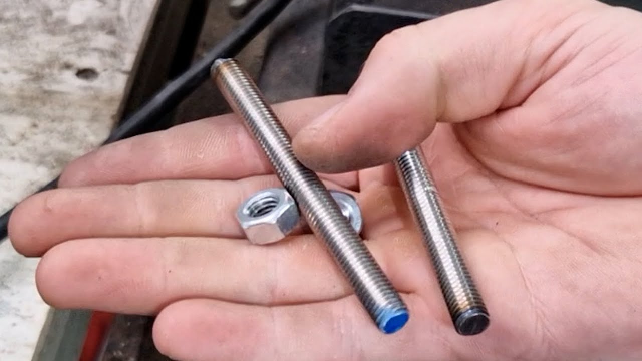 Como Cortar Varilla Roscada y poder ponerle una tuerca?? truco, tip, tutorial, repasar rosca