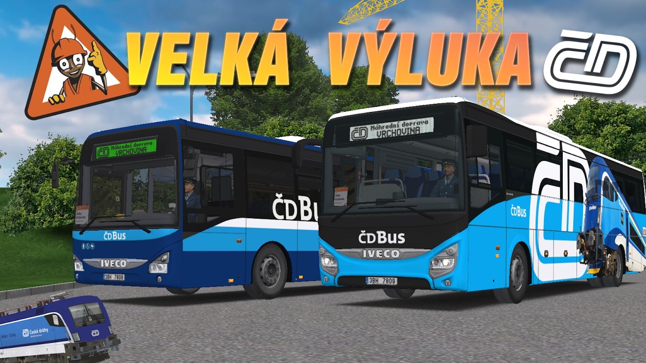 OMSI 2 #192 - Zas to zachraňují autobusy! Velká výluka ČD v Osikách ⚠ (ČD Bus)