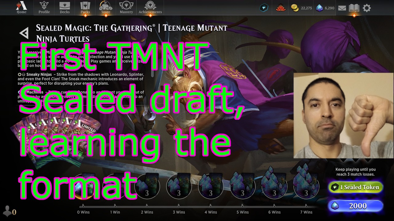 First TNMT MTG Arena draft - Sealed, completely switch decks halfway through