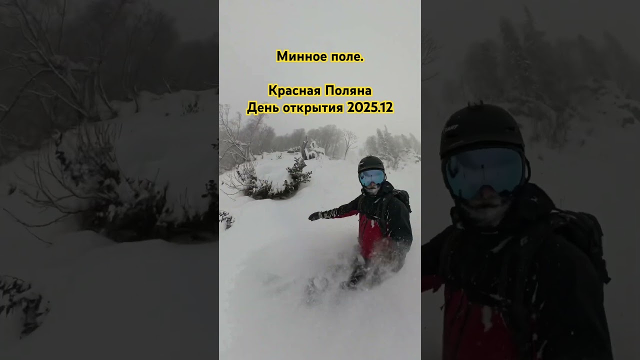 Минное поле, снега мало, камни и пни 