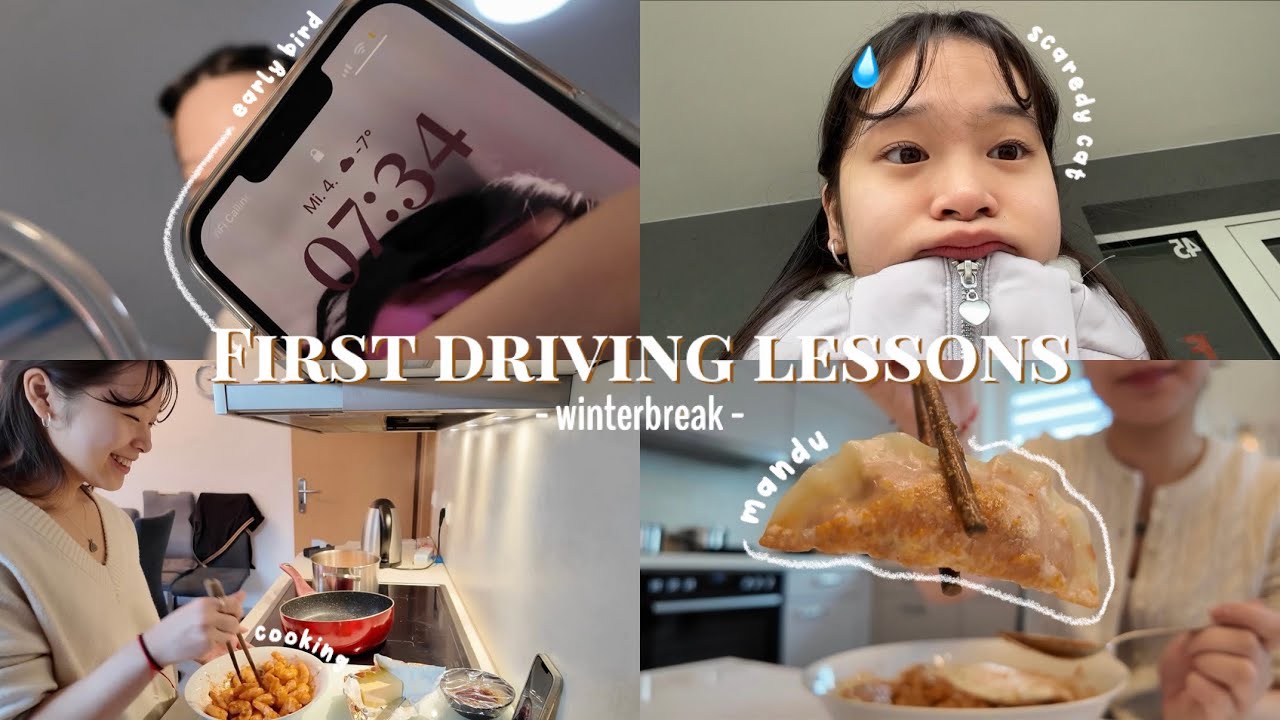 vlog 🥟: taking my first driving lessons - grwm, cooking, yapping, …. 