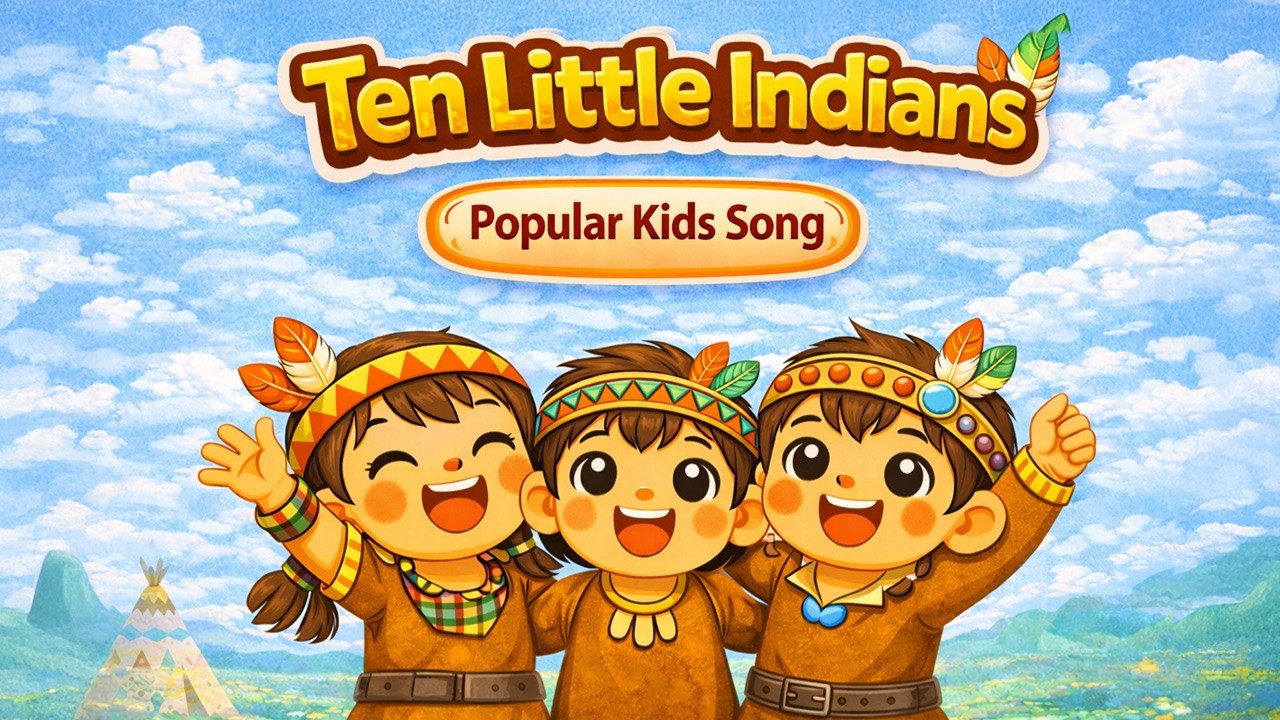 Popular Kids Song | Ten Little Indians 🪶🧒 | Joy & Tory | Number Song | Loop Play | Kids Song