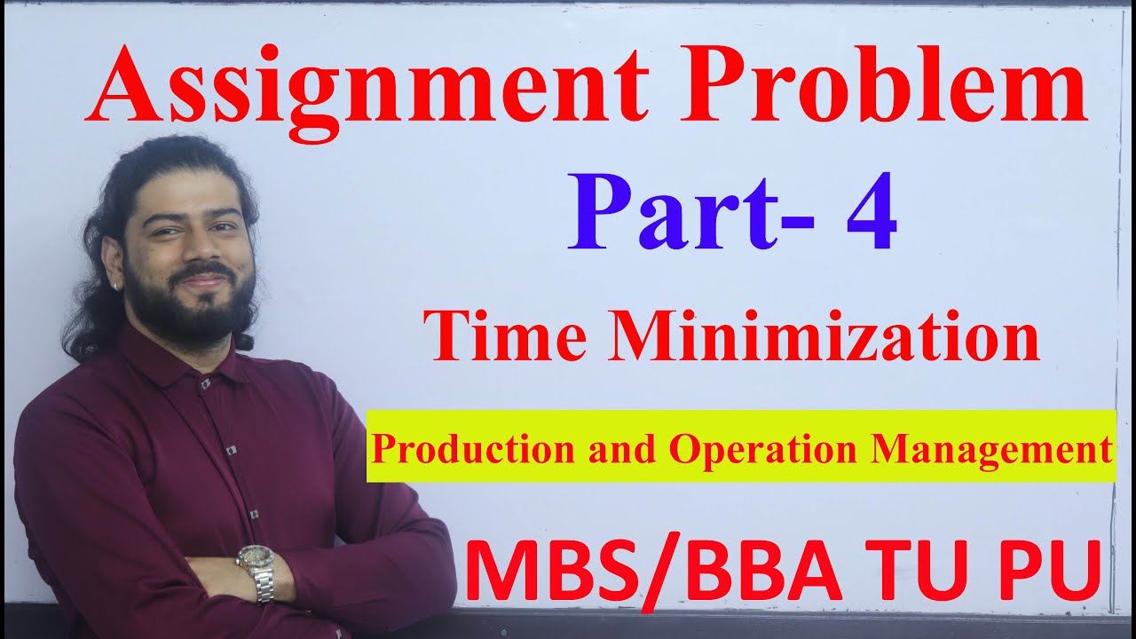 Assignment Problem  Part - 4 Profit Maximization Unbalanced MBS 2nd Sem  Production and Operation
