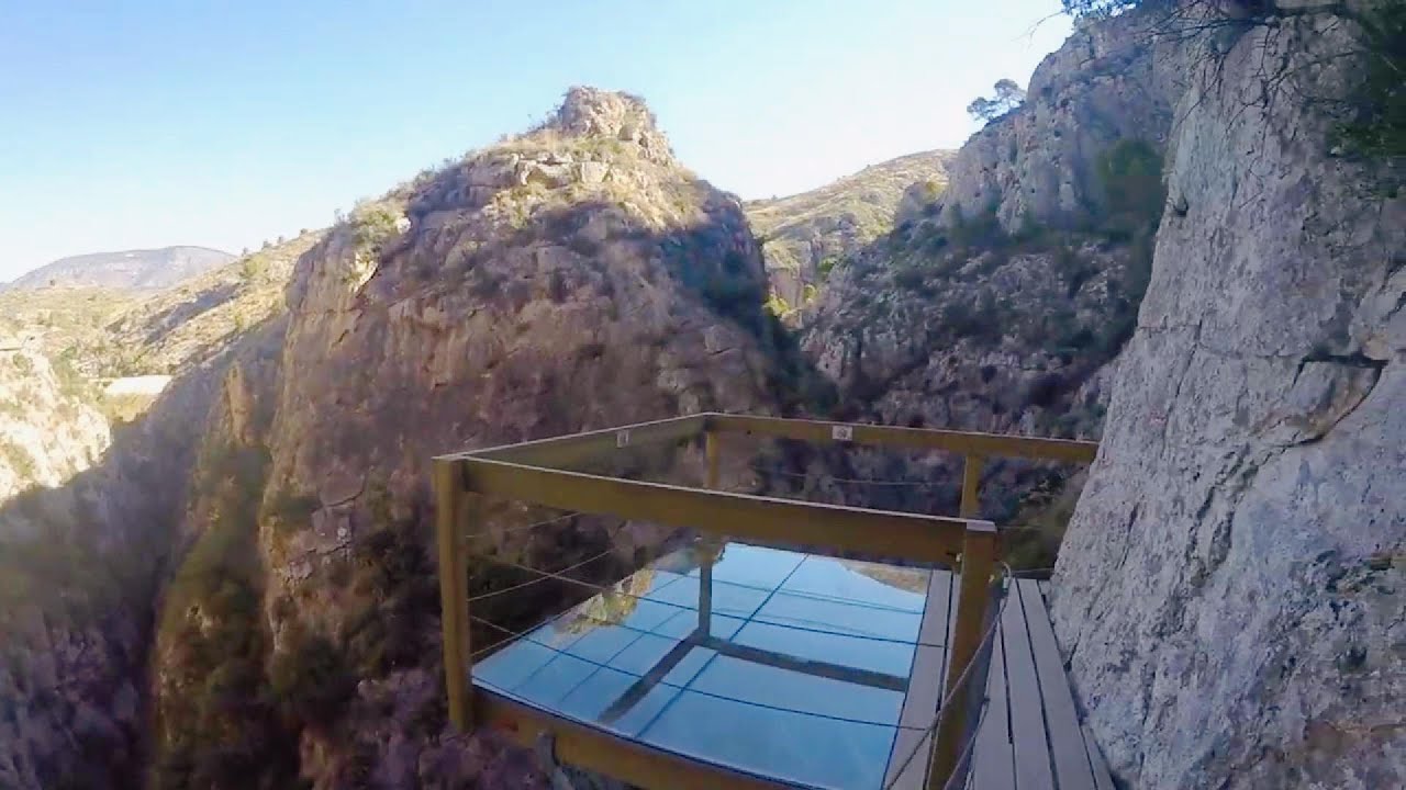 The Relleu dam footbridge walkway route - Relleu, Alicante 🇪🇦