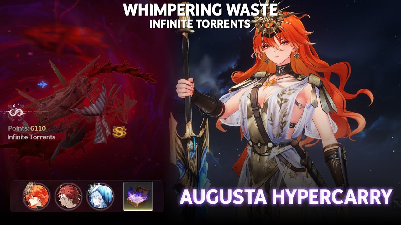 S0 Augusta Hypercarry! F2P Augusta Whiwa Showcase | Whimpering Waste | Wuthering Waves 2.6
