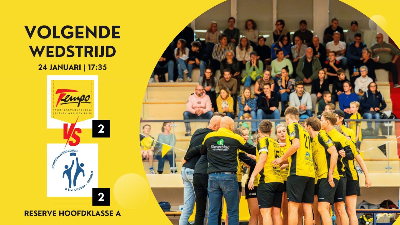 Tempo 2 - Dindoa 2 | Zaterdag 24 januari 2026