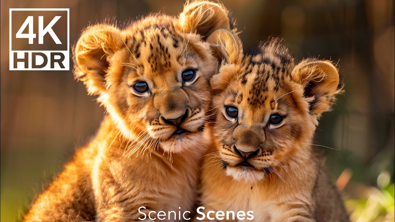 Baby Animals 4K - Amazing World Of Young Animals | Scenic Relaxation Film