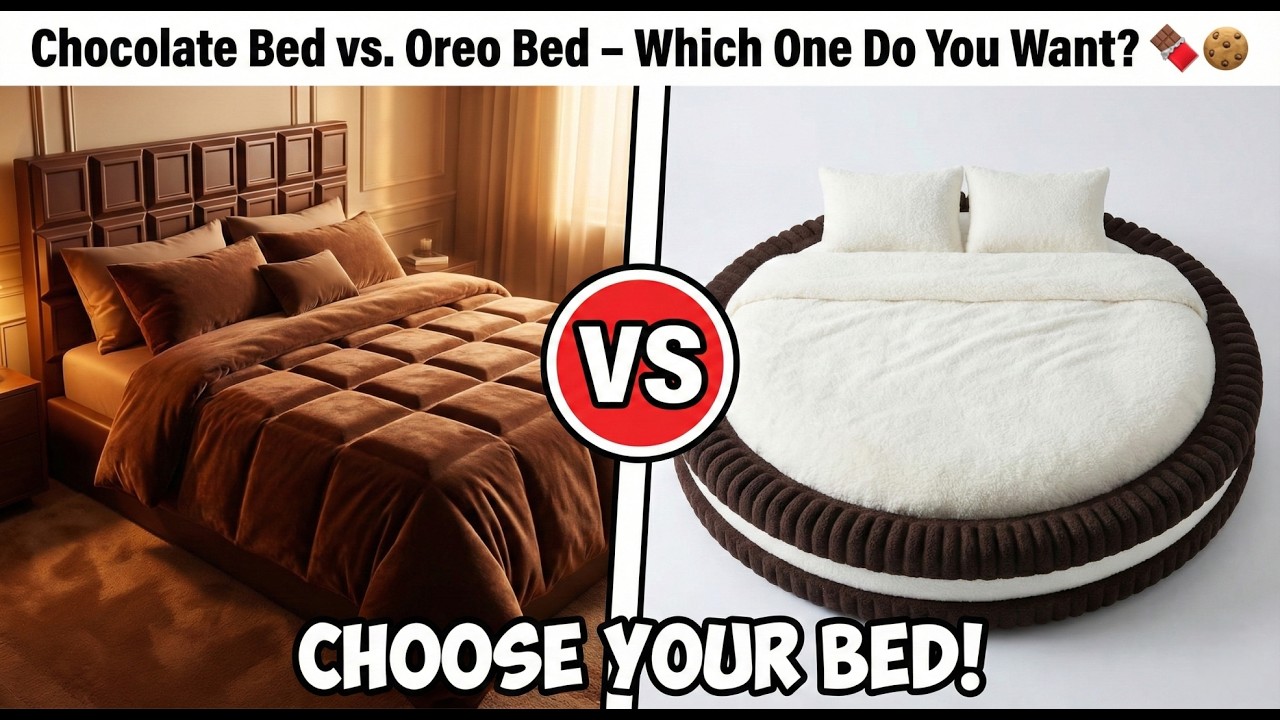 Chocolate Bed vs. Oreo Bed – Which One Do You Want? 🍫🍪