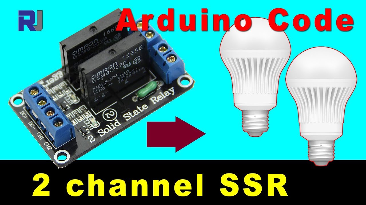 Как использовать 2-канальное твердотельное реле SSR с Arduino RJT153