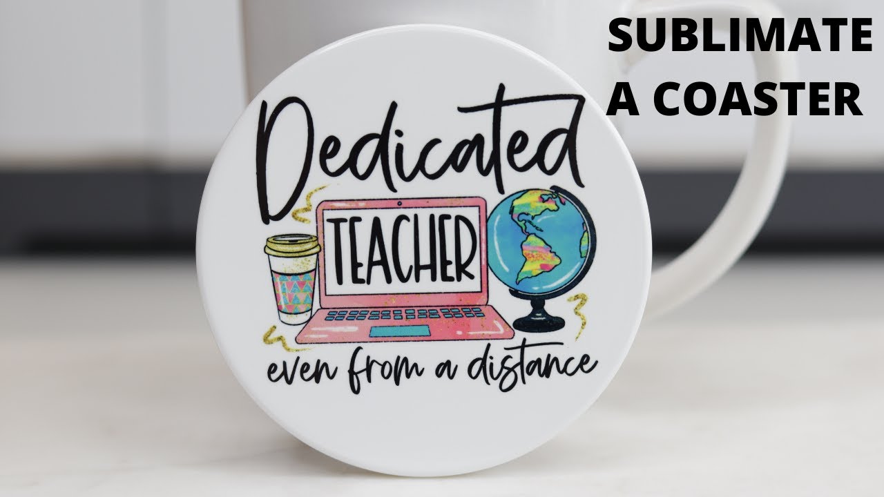 How to sublimate a ceramic coaster/Sublimate a coaster with the easy press