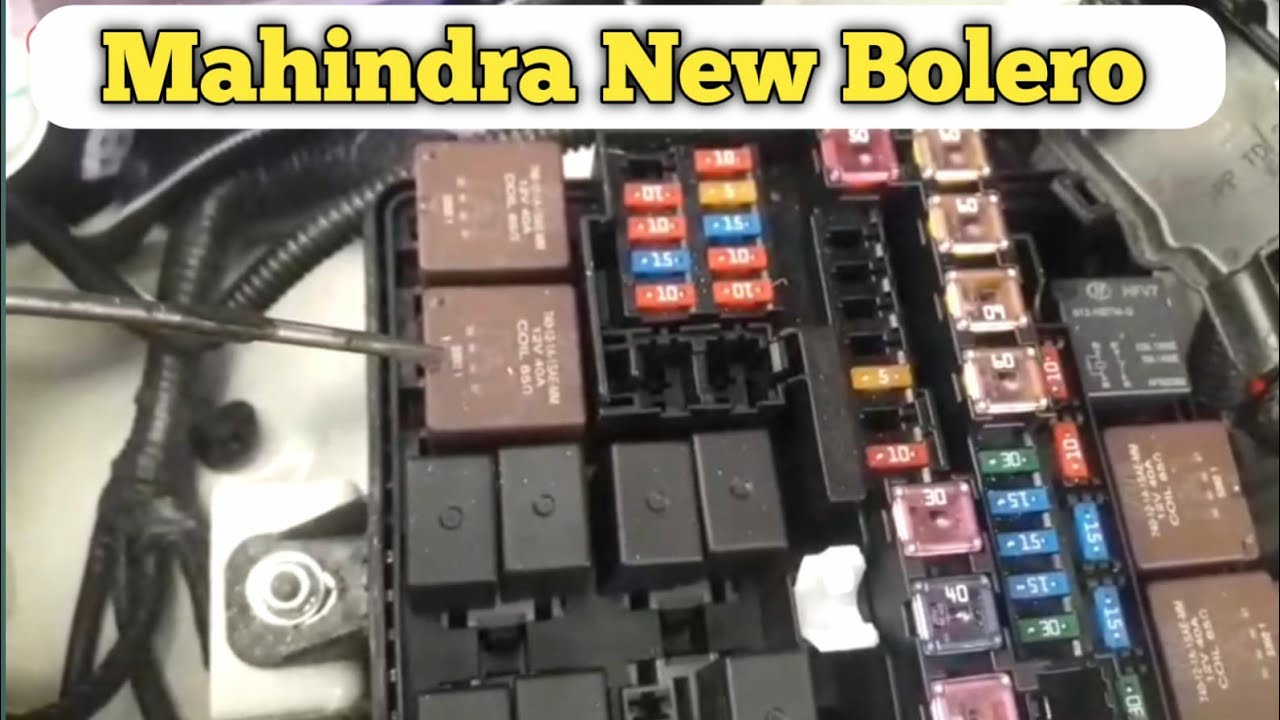 Mahindra new  bolero fuse and relay location #automobile #bolero new