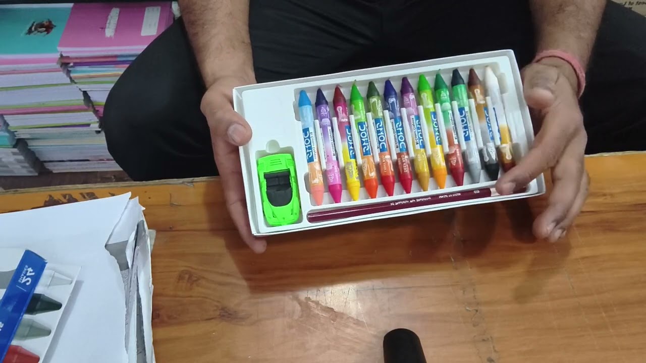 WAX CRAYONS COLOUR 2 IN 1#SKETCH COLOUR WITH TWO IN ONE#DOMS WAX CRAYONS#youtube #youtube 